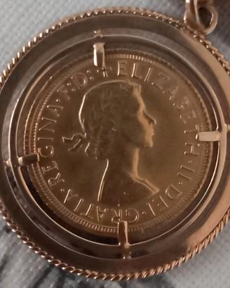 CIONDOLO  1966 DA COLLEZIONE ORO PURO