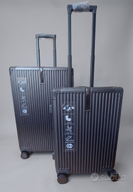Set 2 Valigie/Trolley Rigide (Grigio Antracite)