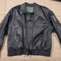 Giubbotto in pelle fiore invernale fatta a mano