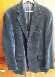 giacca uomo blu  in velluto  boggi  tg xxl nuova