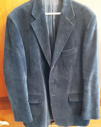 giacca uomo blu  in velluto  boggi  tg xxl nuova