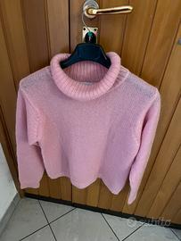 Maglione rosa morbido usato solo due volte