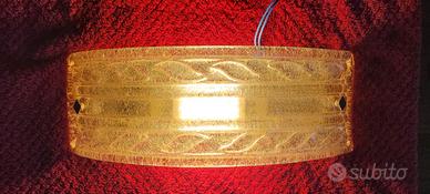 Coppia appliques in elegante cristallo granigliato