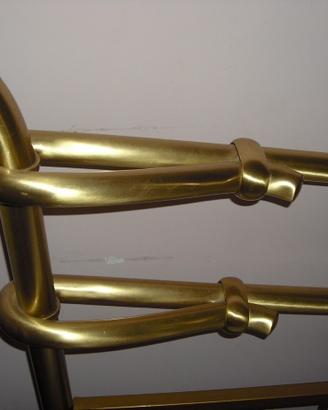 letto matrimoniale in ottone 1980