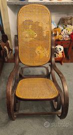 Sedia a dondolo Anni 60