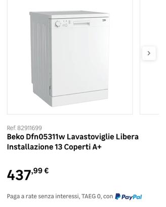 beko lavastoviglie