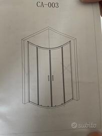 box doccia semicircolare per misure errate