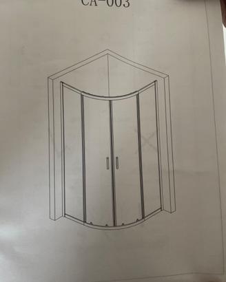 box doccia semicircolare per misure errate