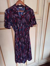 Abito donna vintage anni 70 in jersey 