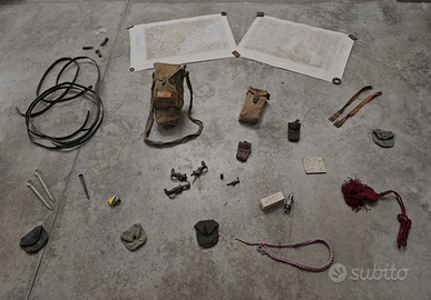 WW1 WW2 - Gruppo cimeli militari marchi  (A50)(AN)