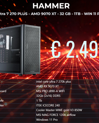 Ultra 7 270 PLUS - RX9070 XT - 32 GB - 1TB