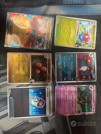 Lotto carte pokemon