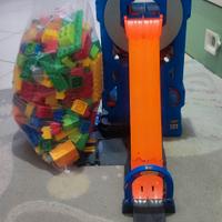 Hot Whells torre garage + busta lego duplo