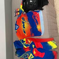 Tuta motocross con pettorina