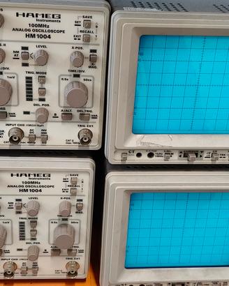 Oscilloscopio Hameg 100mhz e Lafayette 60mhz