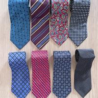 Set di 8 cravatte in seta