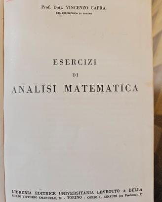 esercizi di analisi matematica