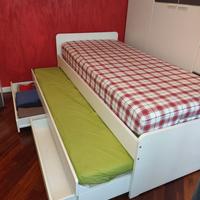 letto singolo con secondo letto
