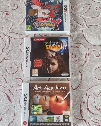 Lotto 3 giochi Nintendo DS/3DS