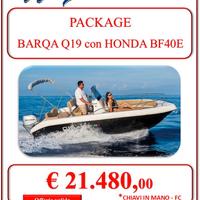 Barqa q19 con honda bf40e (40/60) senza patente