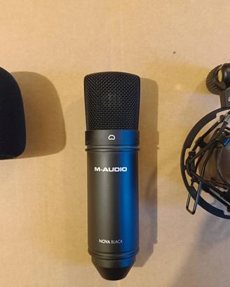 M-audio Nova black microfono a condensatore 