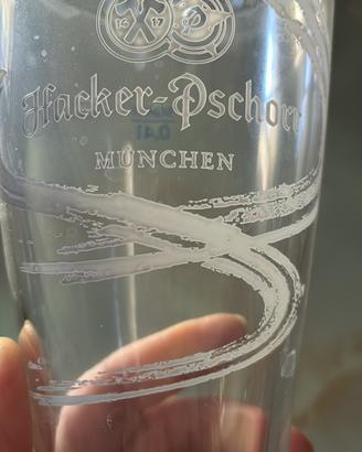 Bicchieri Hacker-Pschorr di Monaco Vintage