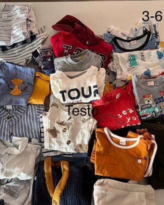 Abbigliamento assortito uomo 3-6 m