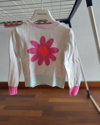 Maglione corto bimba Jacadì 104 cm 4 anni