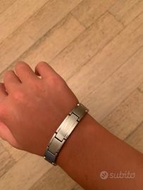 Braccialetto lacoste argento
