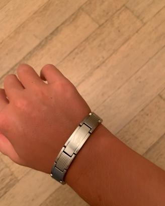 Braccialetto lacoste argento