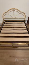 set giro letto matrimoniale ottone senza rete