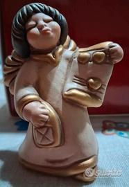 THUN angioletto dorato con lanterna e pergamena