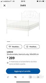 Letto Ikea Leirvik 160x200 Con Doghe