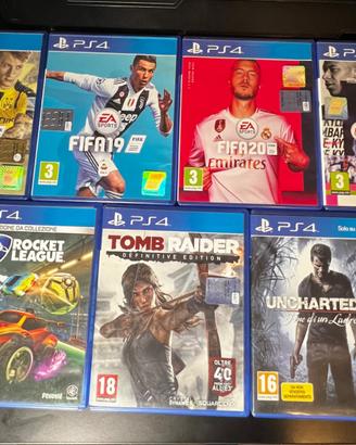 Lotto giochi PS4 completi