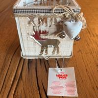 Candela con porta candela XMas natale