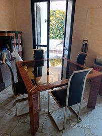 tavolo da pranzo e sedie Vintage Design