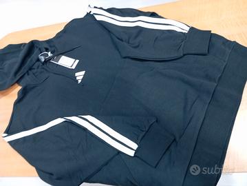 Felpa con  cappuccio Adidas nero tg xxl