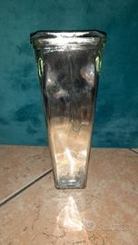 vaso in vetro quadrato
