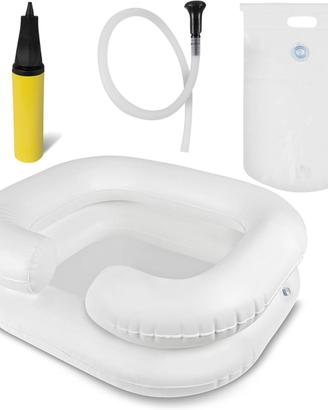 Bacinella gonfiabile x Shampoo con sacca d'acqua