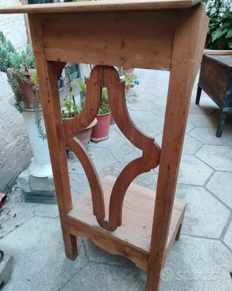 inginocchiatoio d' epoca in legno 