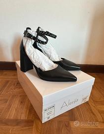 decolettè eleganti con tacco quadrato di 8cm