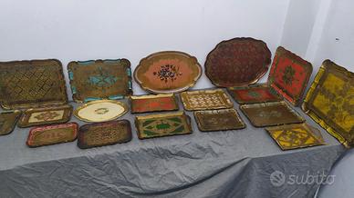 VASSOI RETTANGOLARI IN LEGNO ANTICA FIRENZE