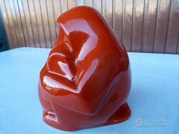 Scimmia e scimmietta ceramica smaltata anni '60