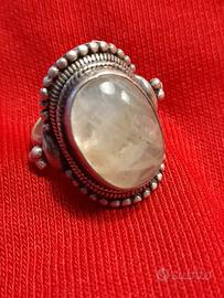 Anello vintage argento pietra 