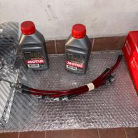 Tubi intreccia, olio, catena rinforzata, filtri