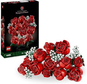 LEGO Botanicals Bouquet di Rose - Set di Fiori Fin