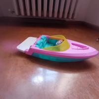 motoscafo - fiat 500 e giostrina cuccioli Barbie 