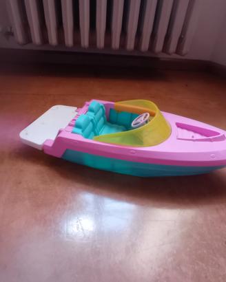 motoscafo - fiat 500 e giostrina cuccioli Barbie 