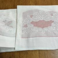 Coppia asciugamani in lino.