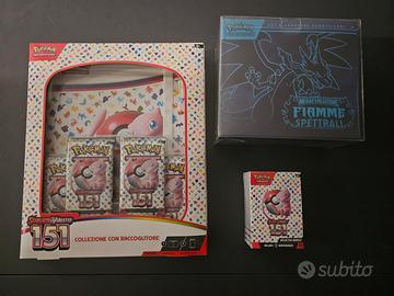 Pokemon 151 - album ita - bundle ENG + ETB fiamme 